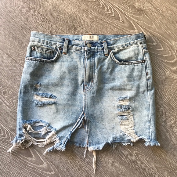 Free People Dresses & Skirts - Free People Denim Skirt